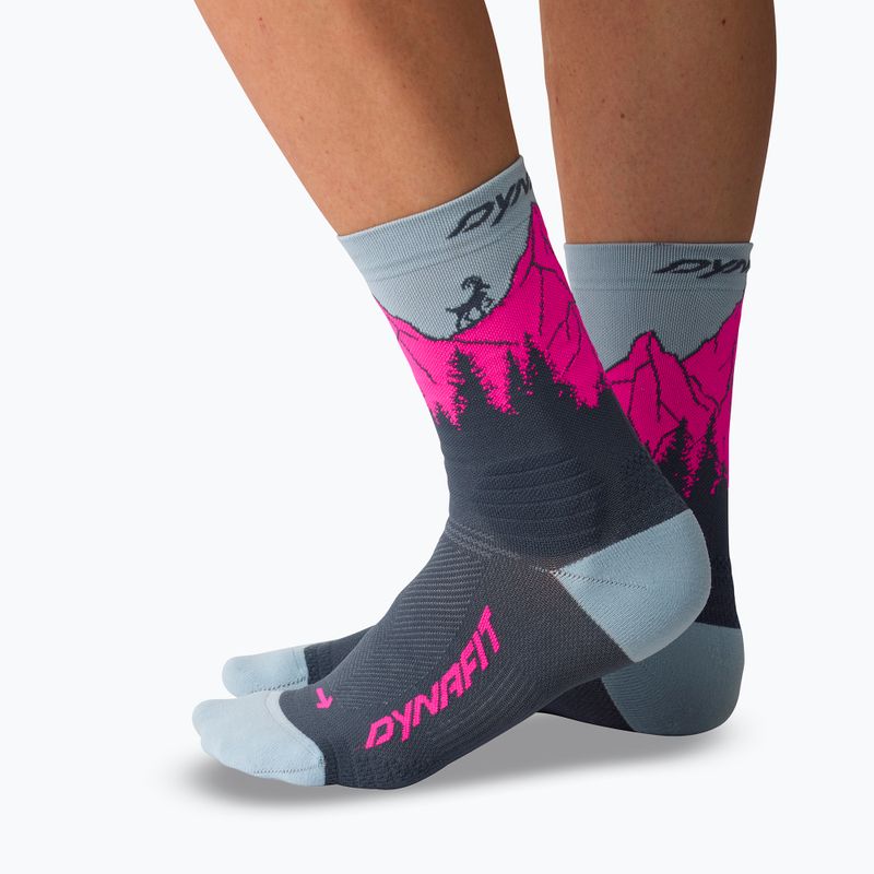 Skarpety DYNAFIT Traverse Crew cinder pink glo/6070 7
