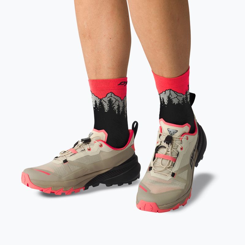 Skarpety DYNAFIT Traverse Mid black out ultra coral/6a10 7