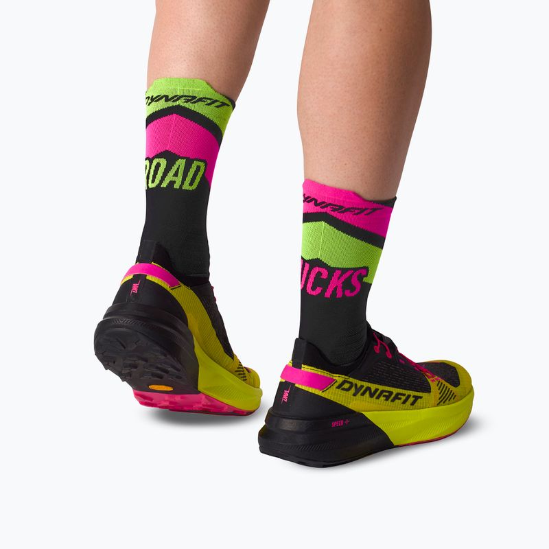 Skarpety DYNAFIT Ultra Crew black out ultra yellow/5A30 6