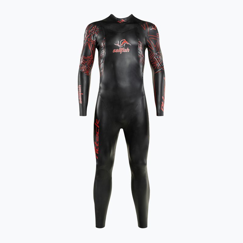 Pianka triathlonowa męska sailfish Attack 7 4,5 mm black/red 2