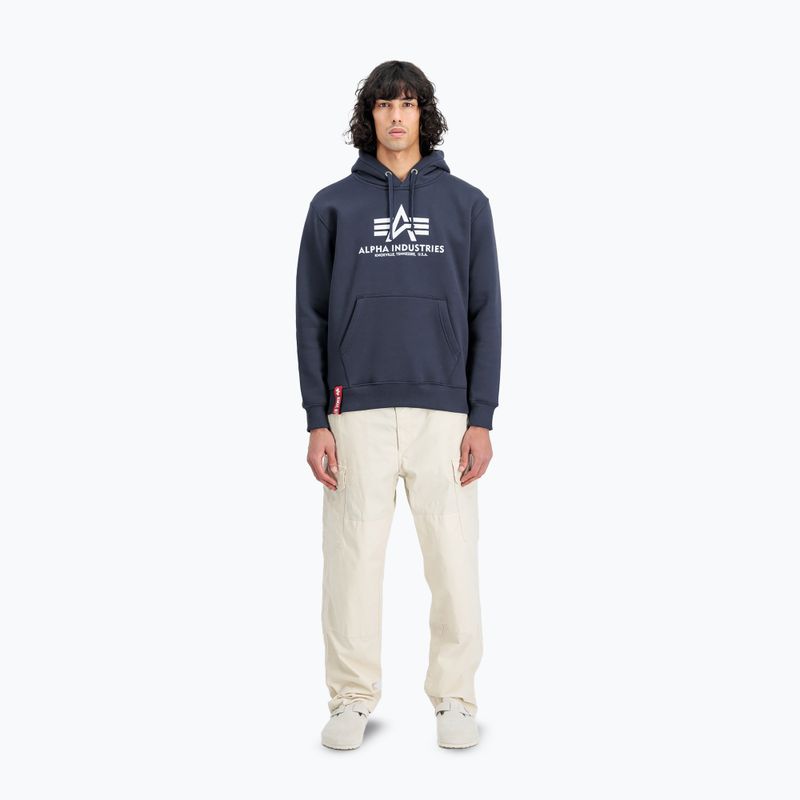 Bluza męska Alpha Industries Basic navy 2