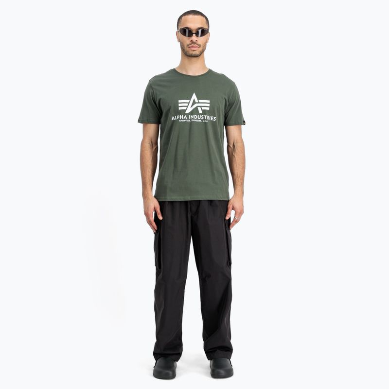 Koszulka męska Alpha Industries Basic dark olive 2