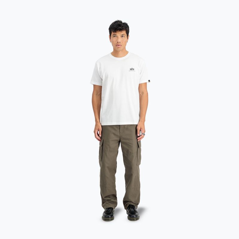 Koszulka męska Alpha Industries Basic Small Logo white 2
