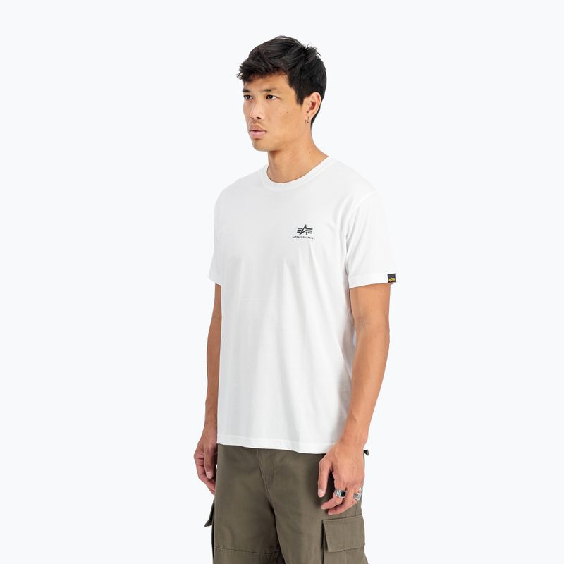 Koszulka męska Alpha Industries Basic Small Logo white 4