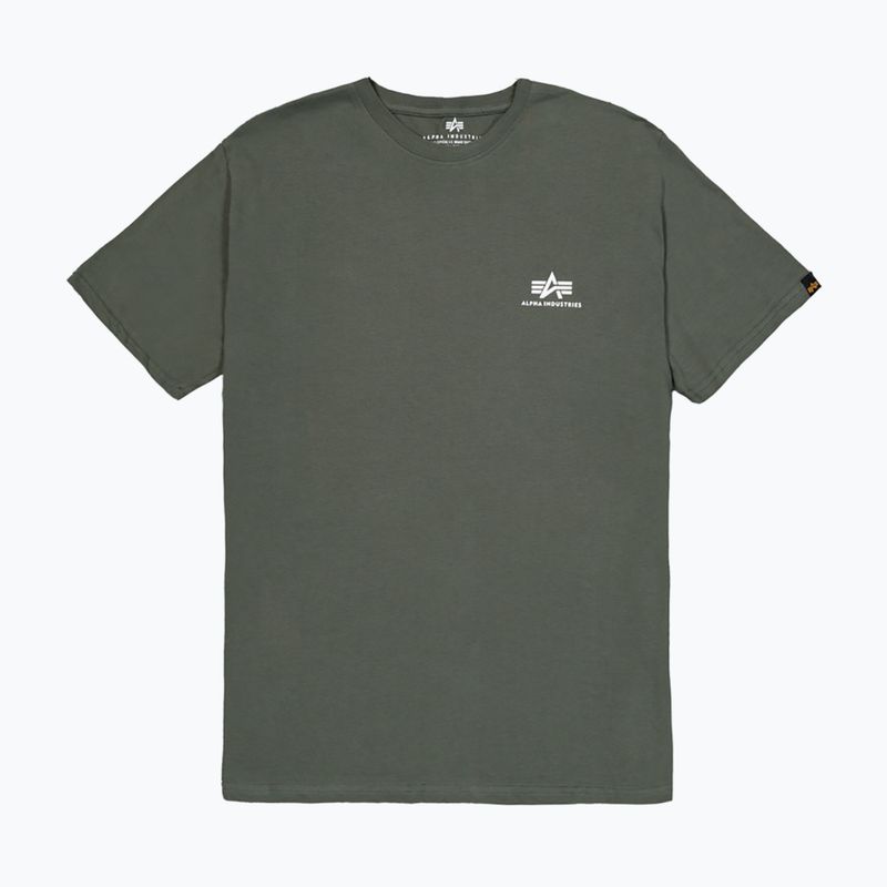 Koszulka męska Alpha Industries Basic Small Logo dark olive 7