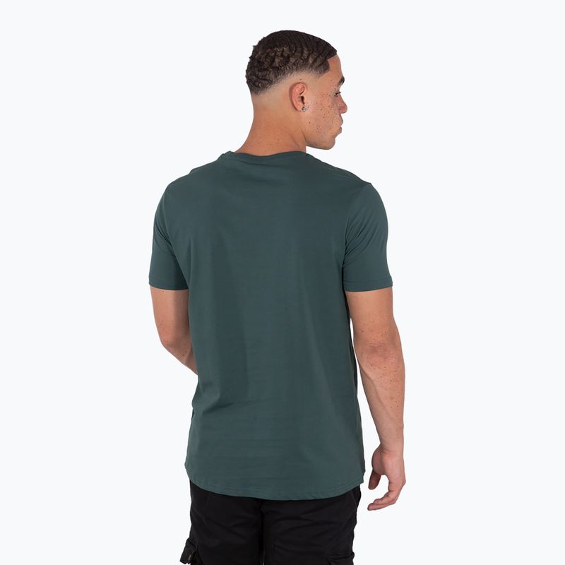 Koszulka męska Alpha Industries Basic Small Logo navy green 3