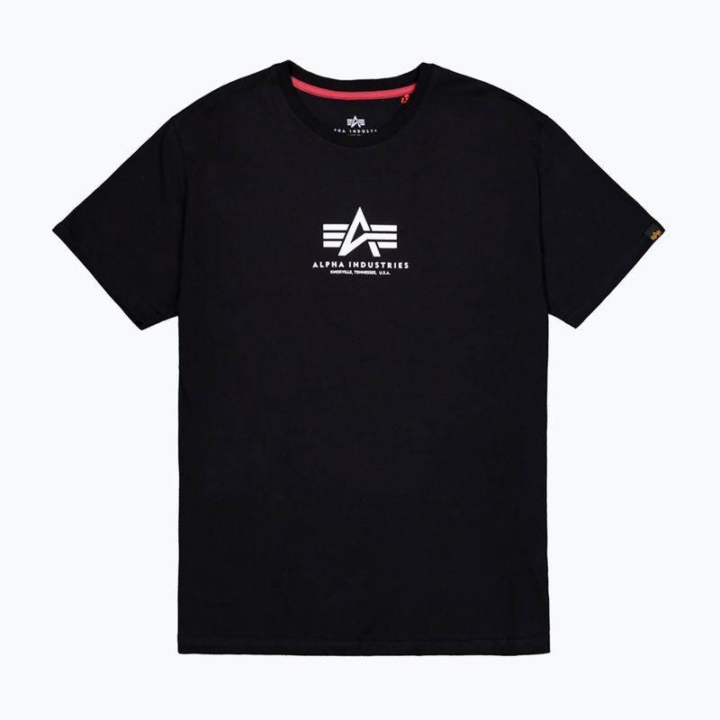 Koszulka męska Alpha Industries Basic Mid Logo black 7
