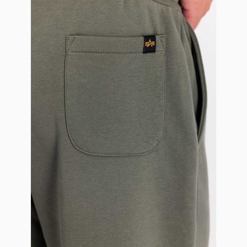 Spodenki męskie Alpha Industries Basic Small Logo II dark olive 7