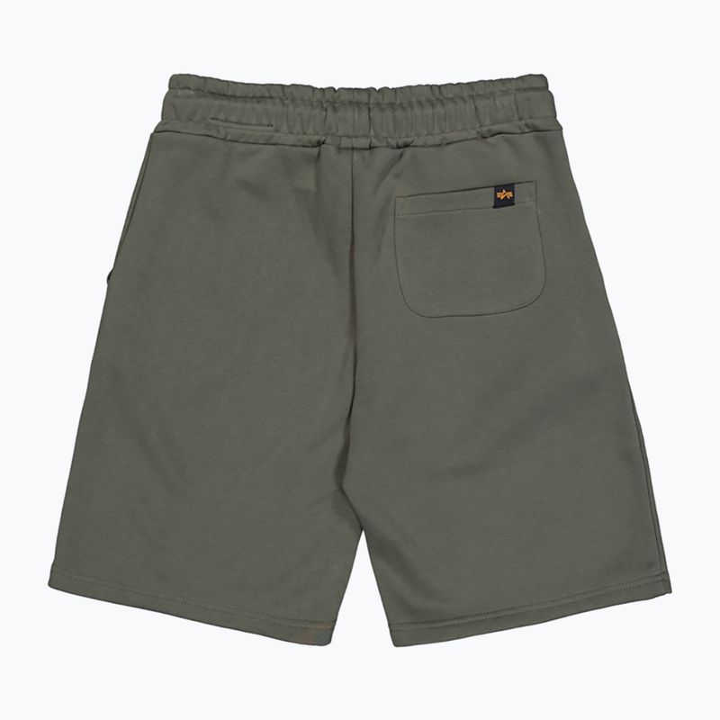 Spodenki męskie Alpha Industries Basic Small Logo II dark olive 9