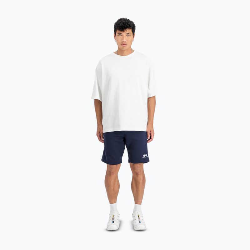 Spodenki męskie Alpha Industries Basic Small Logo II ultra navy 2