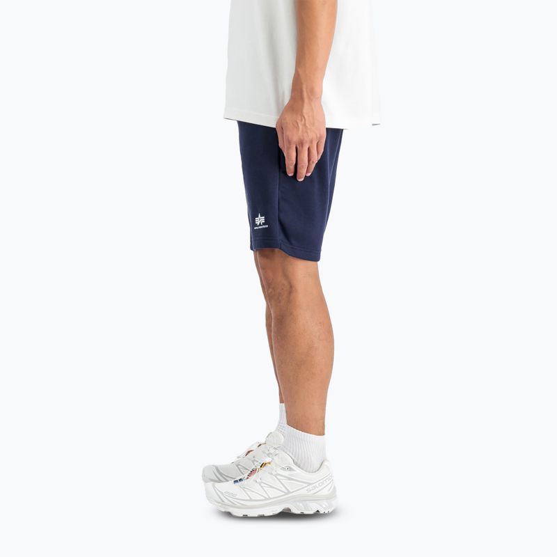 Spodenki męskie Alpha Industries Basic Small Logo II ultra navy 5