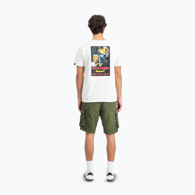 Koszulka męska Alpha Industries Pearl Harbor Back Print white 3