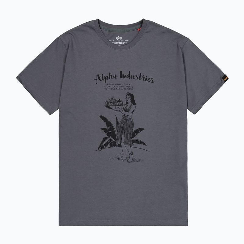 Koszulka męska Alpha Industries Hawaii vintage grey 7