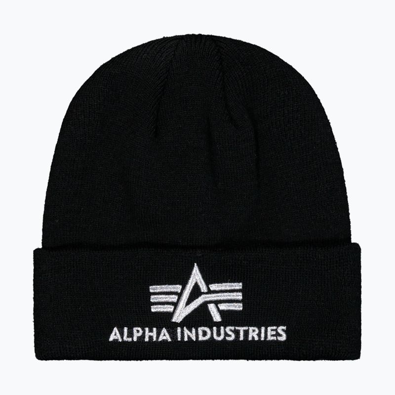 Czapka Alpha Industries 3D black/silver