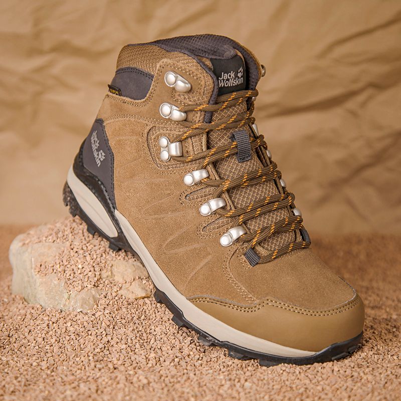 Buty trekkingowe damskie Jack Wolfskin Refugio Texapore Mid brown/apricot 11