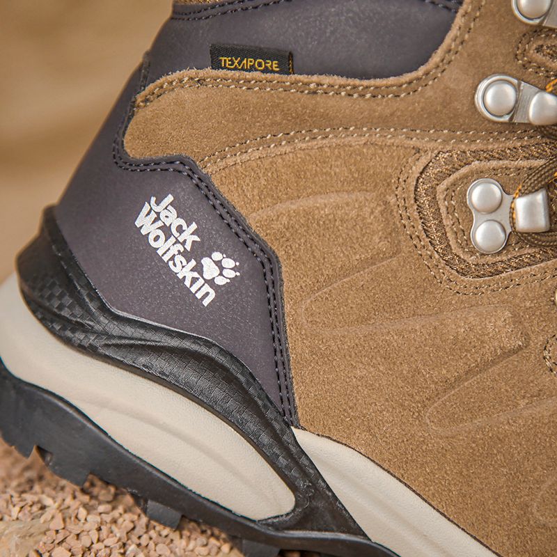 Buty trekkingowe damskie Jack Wolfskin Refugio Texapore Mid brown/apricot 15