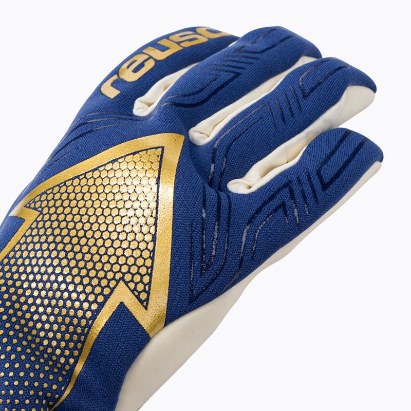 Rękawice bramkarskie Reusch Arrow Gold X true blue/gold 3
