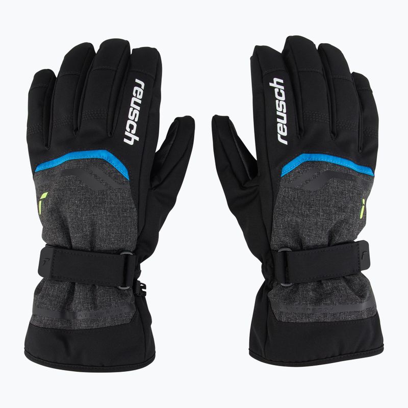 Rękawice narciarskie Reusch Outset R-Tex XT black melange/safety yellow/brilliant blue 2