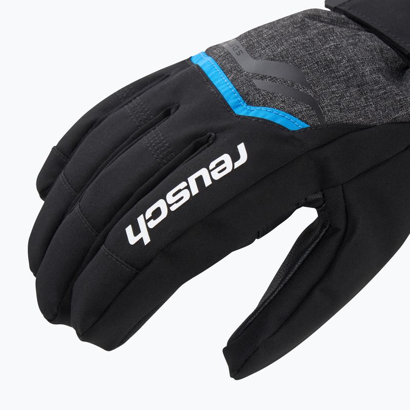 Rękawice narciarskie Reusch Outset R-Tex XT black melange/safety yellow/brilliant blue 4