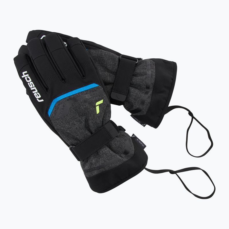 Rękawice narciarskie Reusch Outset R-Tex XT black melange/safety yellow/brilliant blue 6