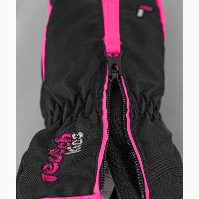 Rękawice narciarskie dziecięce Reusch Ben Mitten black/ knockout pink 5