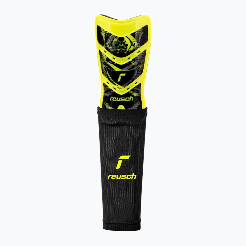 Ochraniacze na golenie Reusch Shinguard Attrakt Supreme safety yellow/black 2