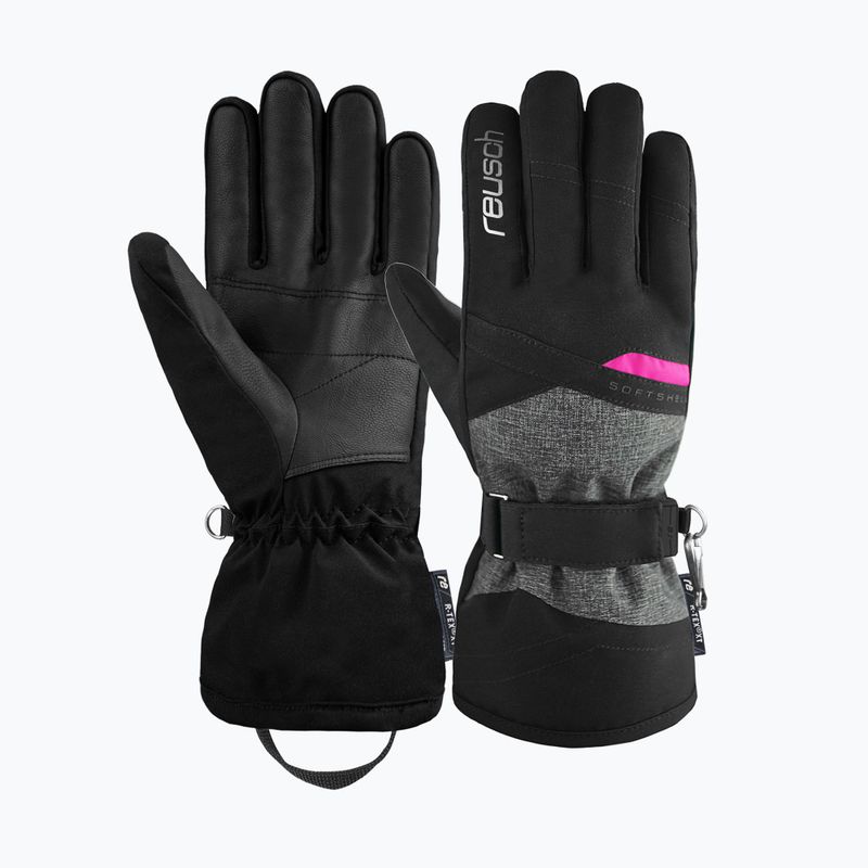 Rękawice narciarskie damskie Reusch Helena R-TEX XT black/black melange/pink glo 6