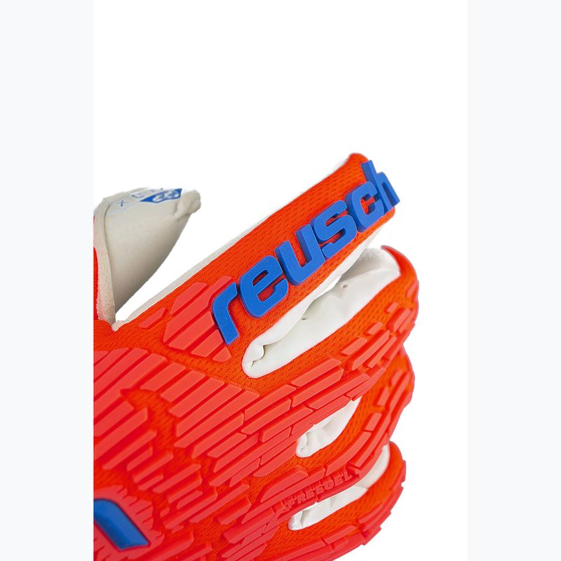 Rękawice bramkarskie Reusch Attrakt Gold X Freegel hyper orange/electric blue 5