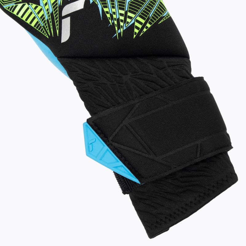 Rękawice bramkarskie Reusch Pure Contact Aqua black/fluo lime/aqua 4
