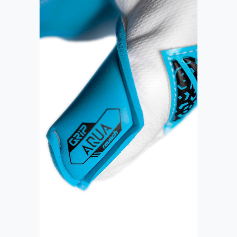 Rękawice bramkarskie Reusch Attrakt Aqua Evolution white/black/aqua blue 8