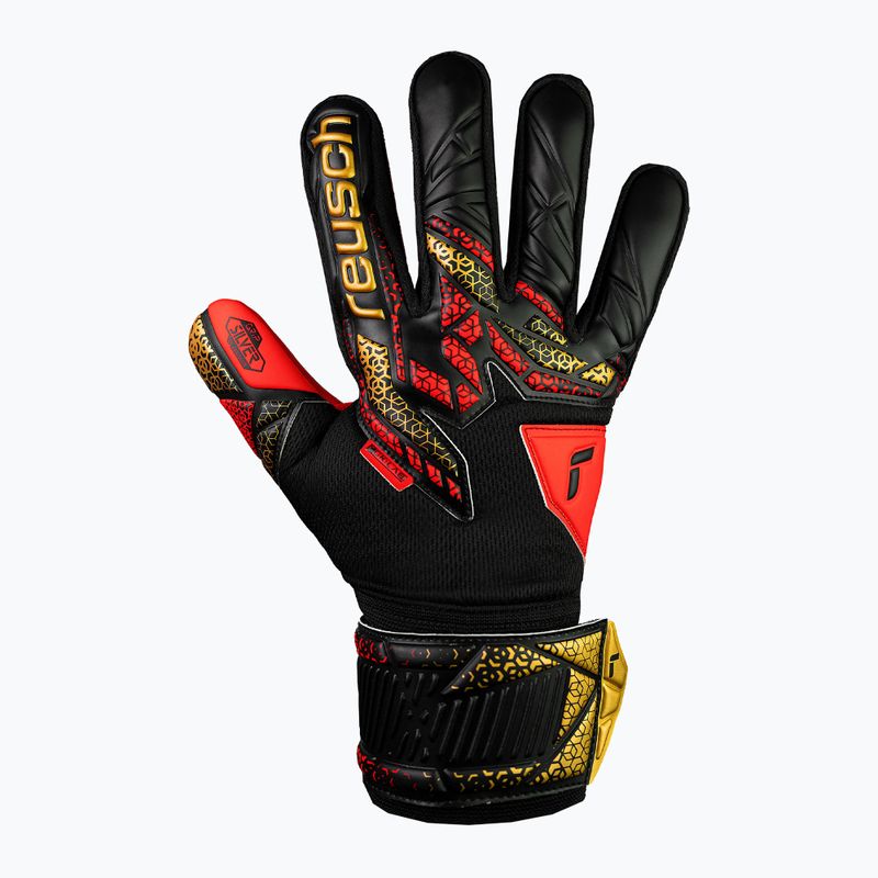 Rękawice bramkarskie Reusch Attrakt Silver black/gold/fiery red 2