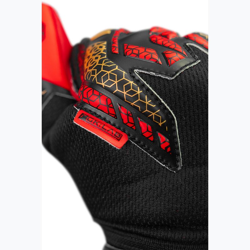 Rękawice bramkarskie Reusch Attrakt Silver black/gold/fiery red 6