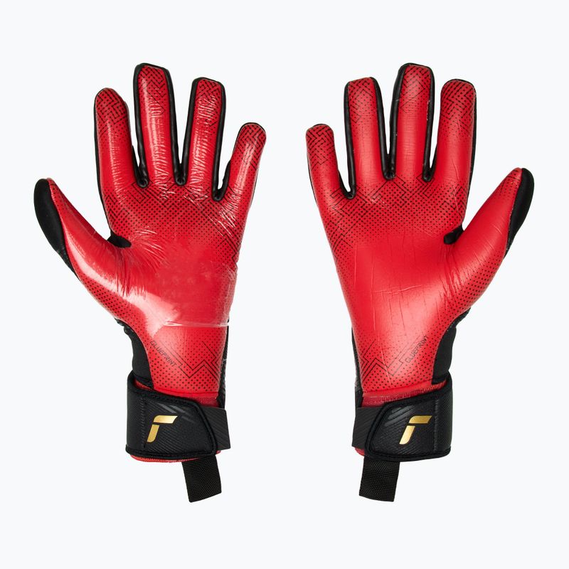 Rękawice bramkarskie Reusch Fastgrip Gold X GluePrint black/gold/fiery red 3