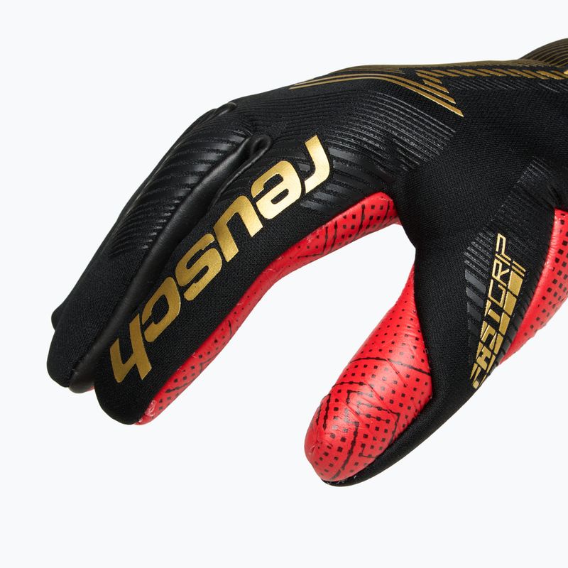 Rękawice bramkarskie Reusch Fastgrip Gold X GluePrint black/gold/fiery red 4