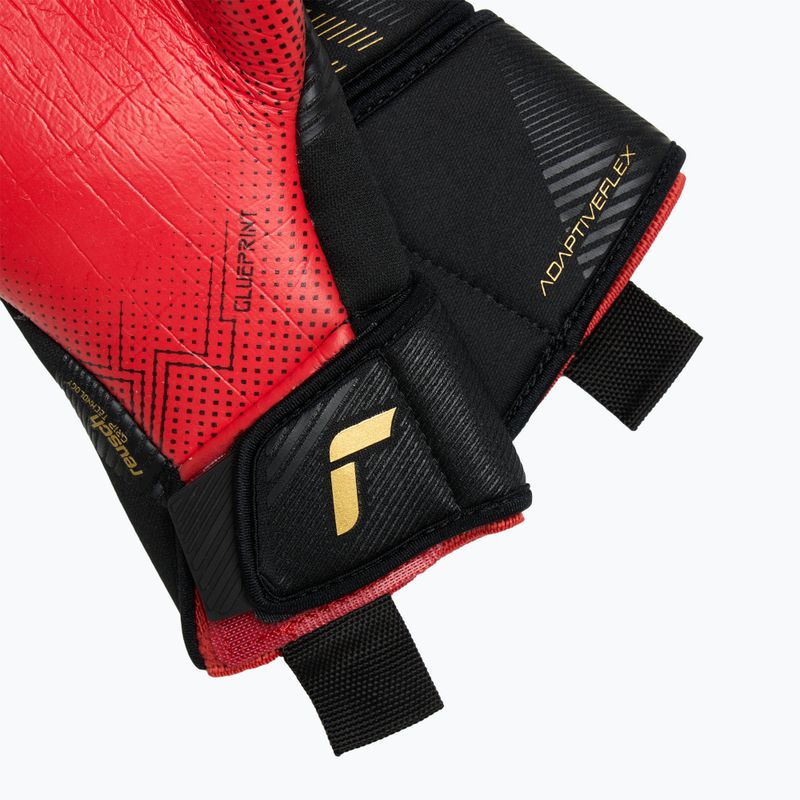 Rękawice bramkarskie Reusch Fastgrip Gold X GluePrint black/gold/fiery red 5