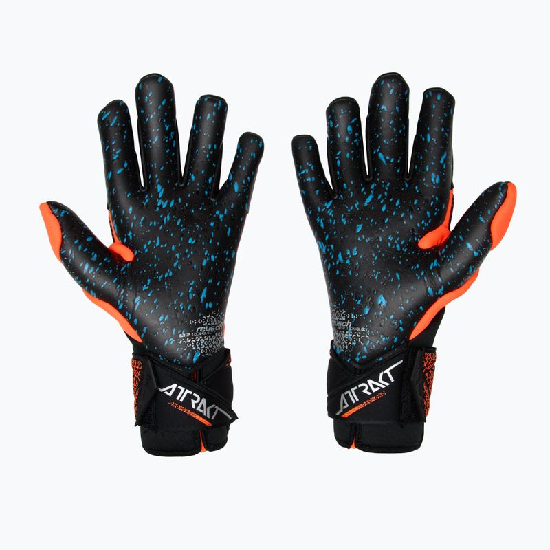 Rękawice bramkarskie Reusch Attrakt Fusion Carbon® 3D black/shocking orange/black 3