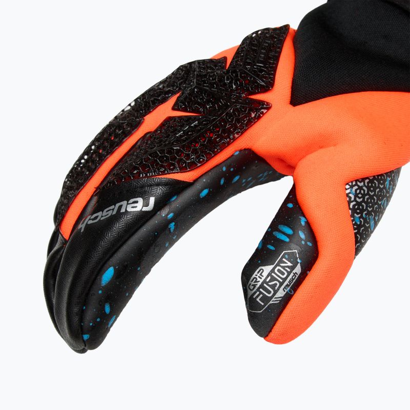 Rękawice bramkarskie Reusch Attrakt Fusion Carbon® 3D black/shocking orange/black 4