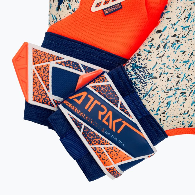 Rękawice bramkarskie Reusch Attrakt Fusion shocking orange/energize blue 5