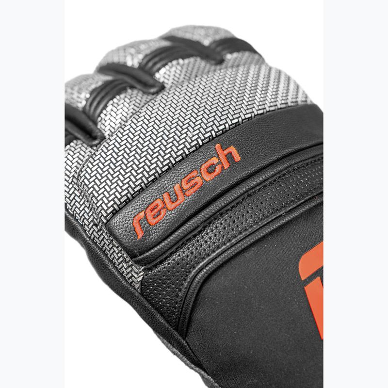 Rękawice narciarskie męskie Reusch Alpine Master black/silver/fluo red 7