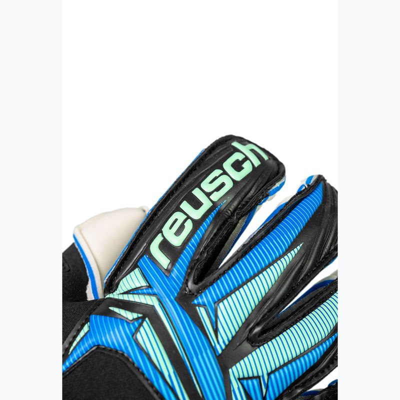 Rękawice bramkarskie Reusch Attrakt RE:GRIP Evolution black/ocean light 6