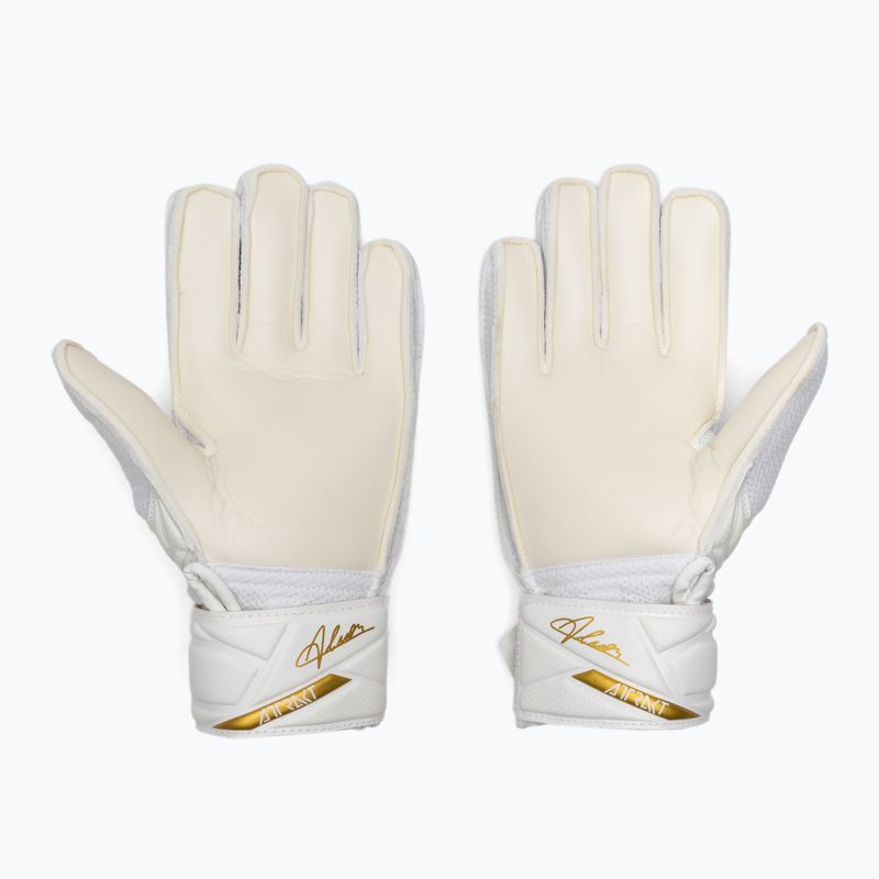 Rękawice bramkarskie dziecięce Reusch Attrakt AB1 Solid Junior white/gold 3