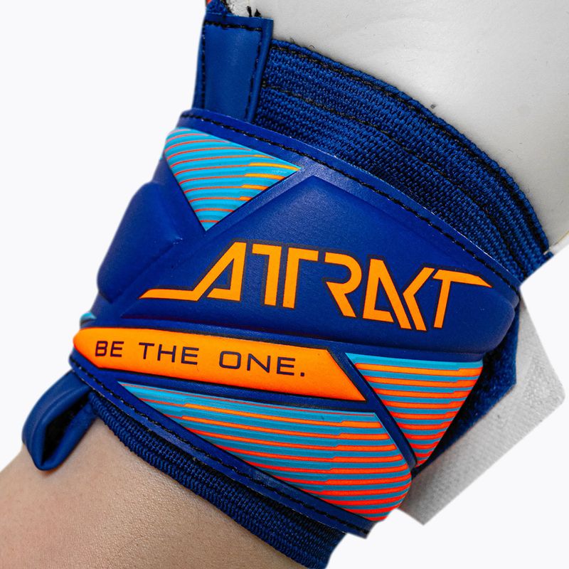 Rękawice bramkarskie Reusch Attrakt Solid sharp blue/shocking orange 8
