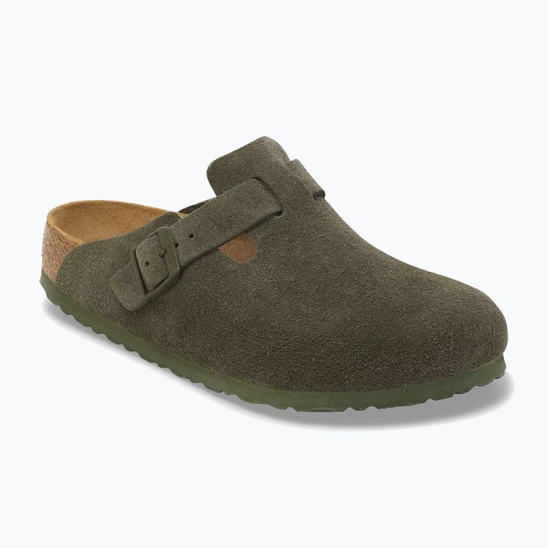 Klapki BIRKENSTOCK Boston Suede Leather thyme 8