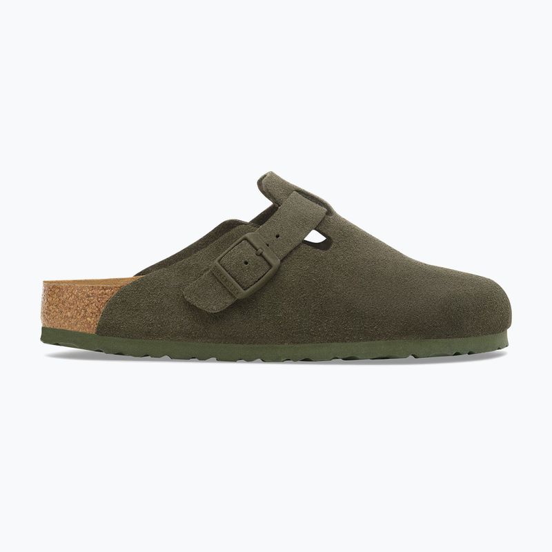 Klapki BIRKENSTOCK Boston Suede Leather thyme 9