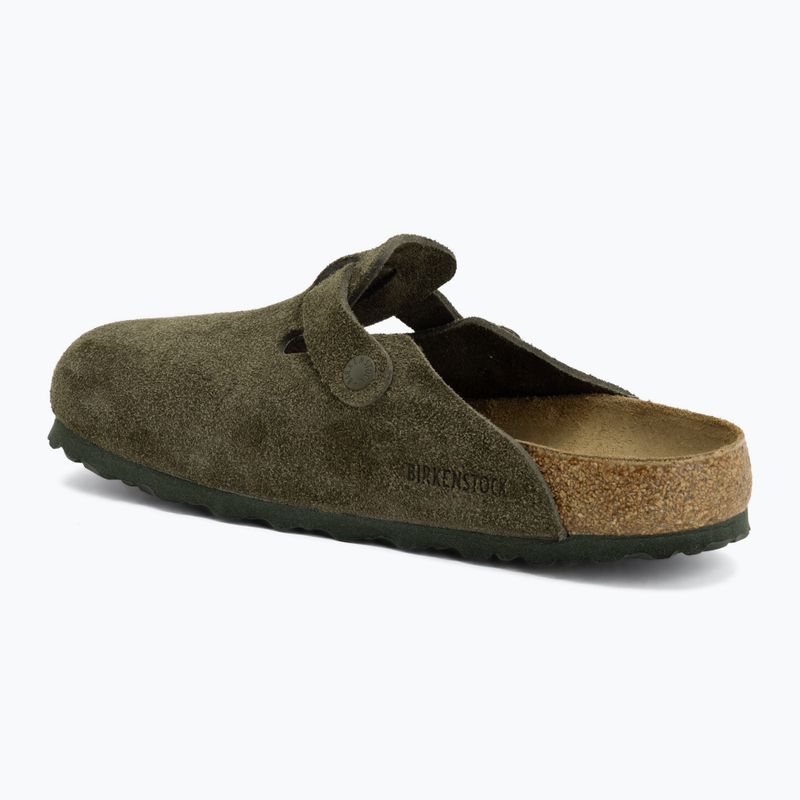 Klapki BIRKENSTOCK Boston Suede Leather Regular thyme 3