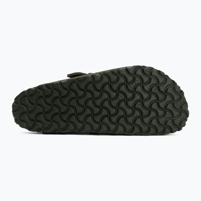 Klapki BIRKENSTOCK Boston Suede Leather Regular thyme 4