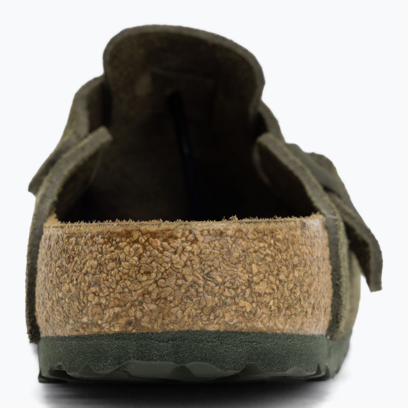 Klapki BIRKENSTOCK Boston Suede Leather Regular thyme 6