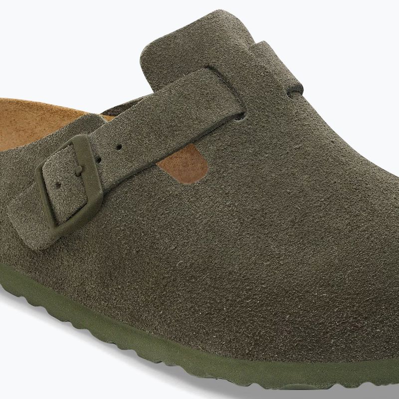 Klapki BIRKENSTOCK Boston Suede Leather Regular thyme 13