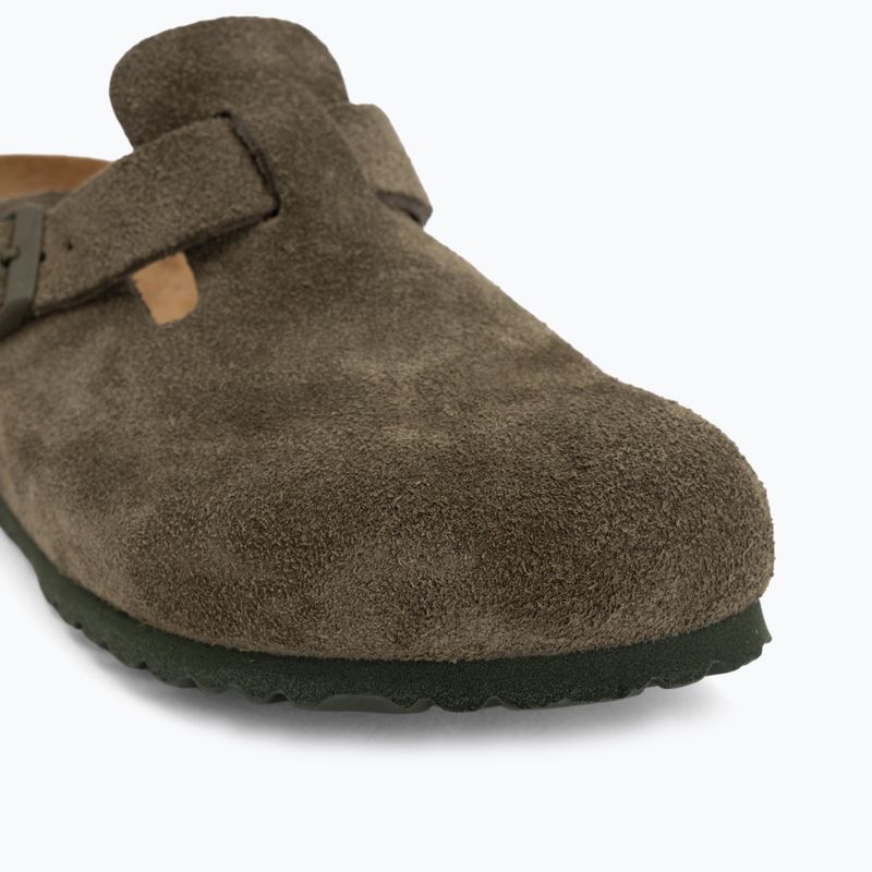 Klapki BIRKENSTOCK Boston Suede Leather thyme 7