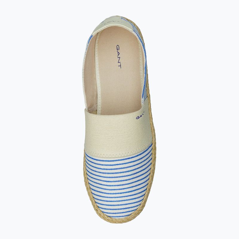 Espadryle damskie GANT Raffiaville blue/cream 12